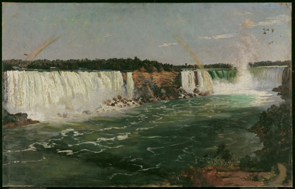 阿道夫．佛格特《夏天的尼加拉瓜大瀑布》（Niagara Falls in Summer），油彩畫布，64x100.5cm，1870，多倫多安大略畫廊藏。（©Art Gallery of Ontario）
