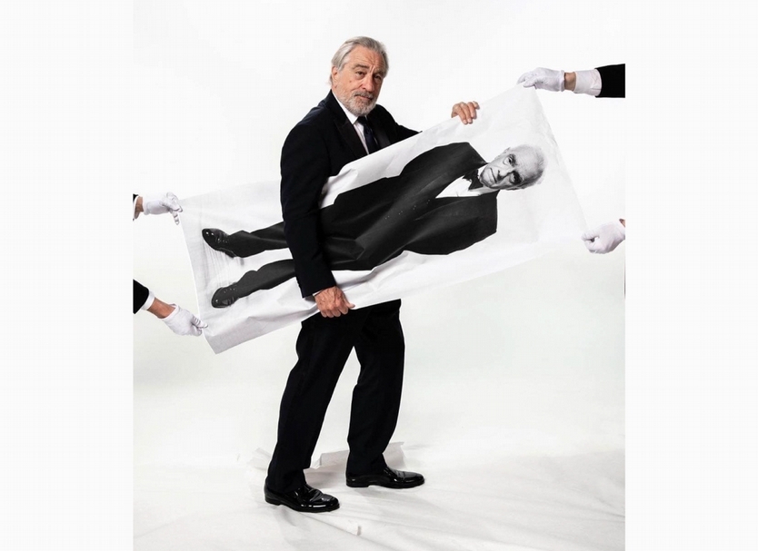 勞勃．狄尼洛（Robert De Niro）與馬丁．史柯西斯（Martin Scorsese ）肖像合影。（© JR）