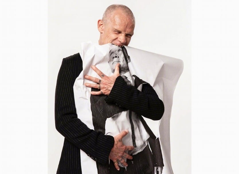 嗆辣紅椒樂團（Red Hot Chili Peppers）bass手Flea。（© JR）