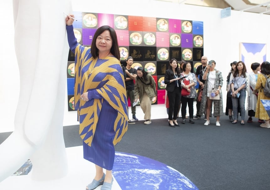 中華民國畫廊協會理事長鍾經新。（ART TAIPEI台北國際藝術博覽會提供）
