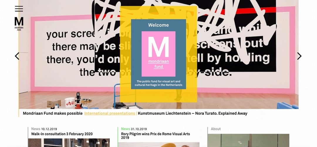 蒙德里安基金（Mondiraan Fund），網站：https://www.mondriaanfonds.nl/en/。（擷取自蒙德里安基金官方網站）