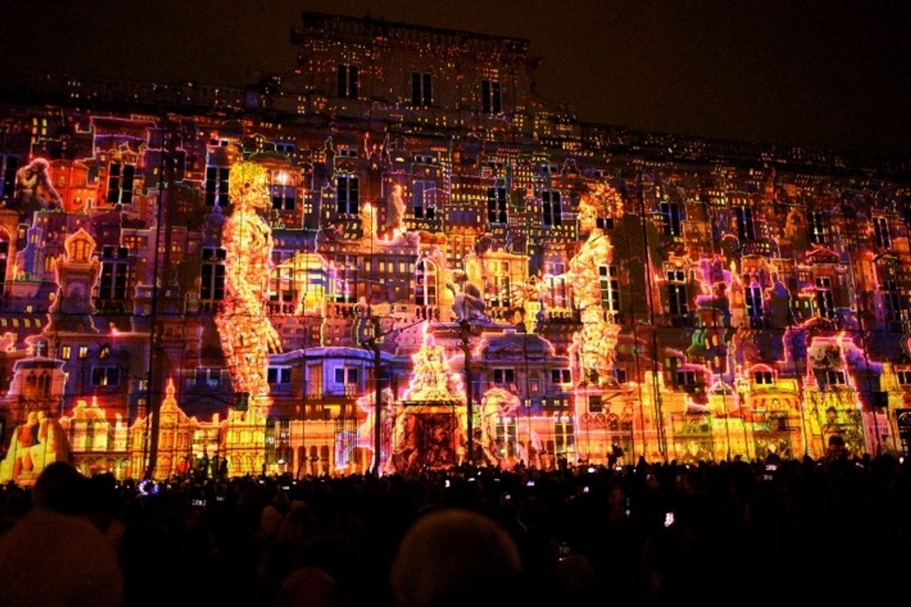 2019年里昂燈節（International manager for Lyon Lighting Festival）活動現場。（©International manager for Lyon Lighting Festival）