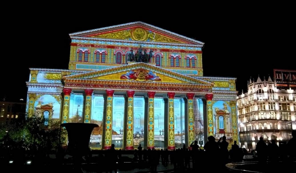 擁有深厚歷史根基的里昂燈節（International manager for Lyon Lighting Festival），除了每年於里昂舉辦燈節活動外，也不乏與其他國家合作，圖片為2013年莫斯科展演現場。（©International manager for Lyon Lighting Festival）