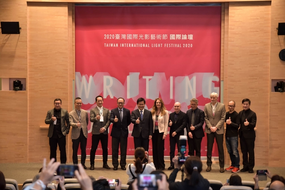 2020臺灣光影藝術節國際論壇大合影。（擷果創意提供）