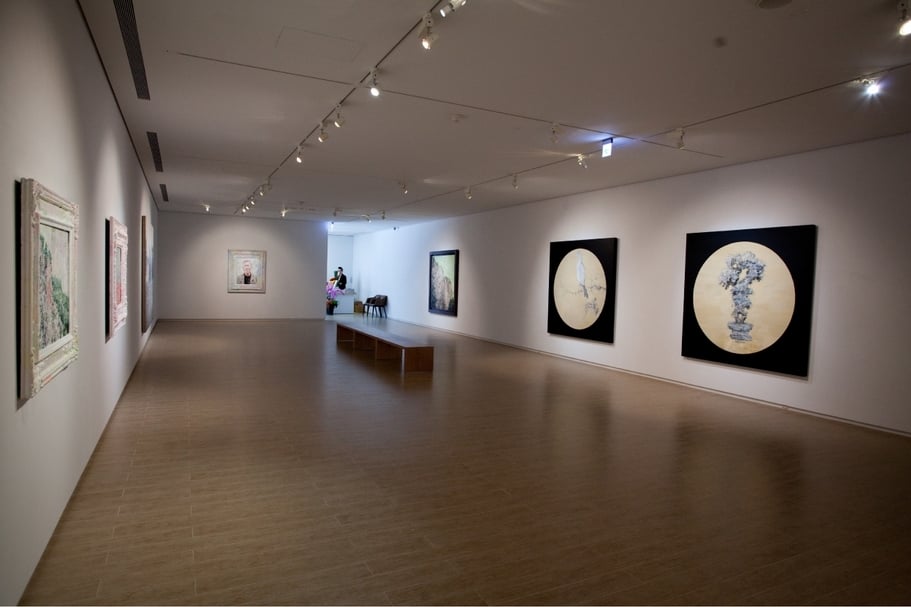 2012年劉煒個展「一人ㄦ画」。(大未來林舍畫廊提供)