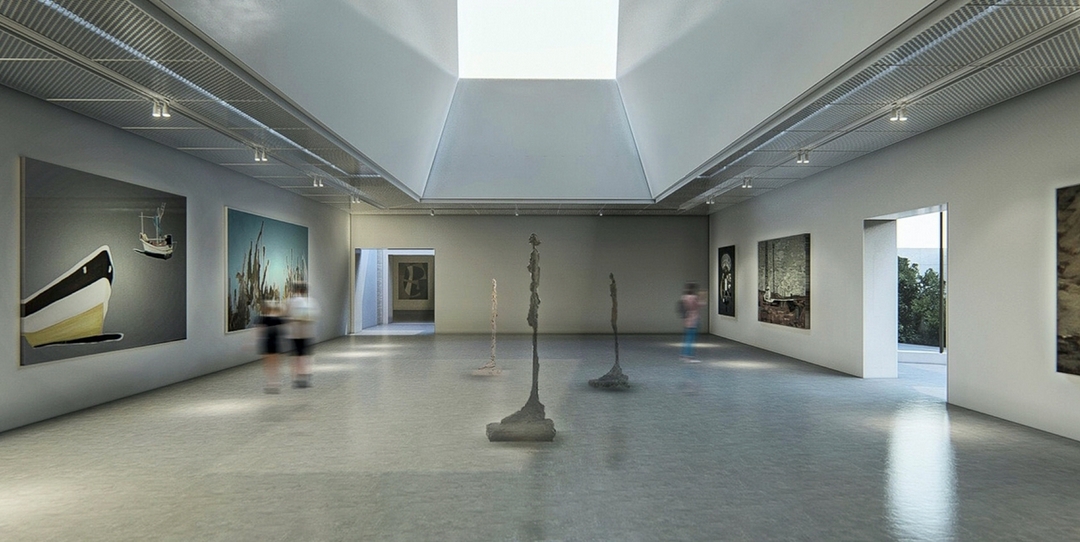 高美館「四樓展覽室」示意圖。（高雄市立美術館提供）