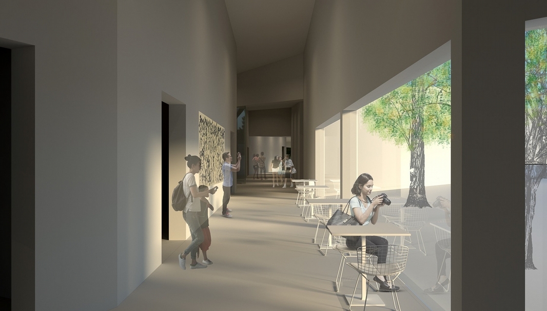 高美館園區西側「城市典藏記憶庫」室內空間示意圖。（高雄市立美術館提供）