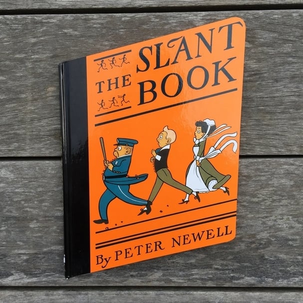 書籍封面。圖片來源：http://www.designofthepicturebook.com/the-slant-book/