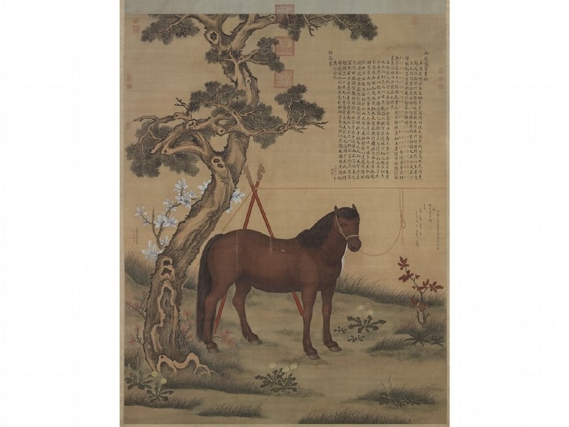 清艾啟蒙《寶吉騮圖》，國立故宮博物院藏。（國立故宮博物院提供）