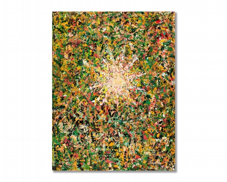張淑芬《希望之源》,油彩、畫布,116.5x91cm,2019。(© Sotheby's)