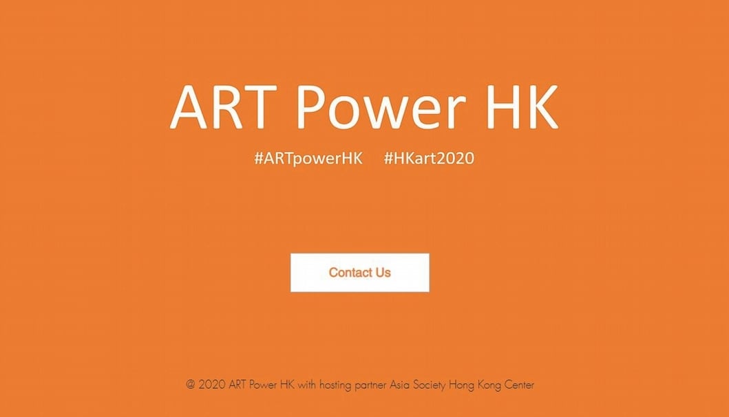 「ART Power HK」平臺於3月4日啟動，嘗試利用創新科技，將因疫情而被取消辦理的活動移師至網絡介面，透過線上平臺的形式分享各類型活動及展覽，期盼「香港藝術再展蓬勃」。（擷取自ART Power HK官方網站）