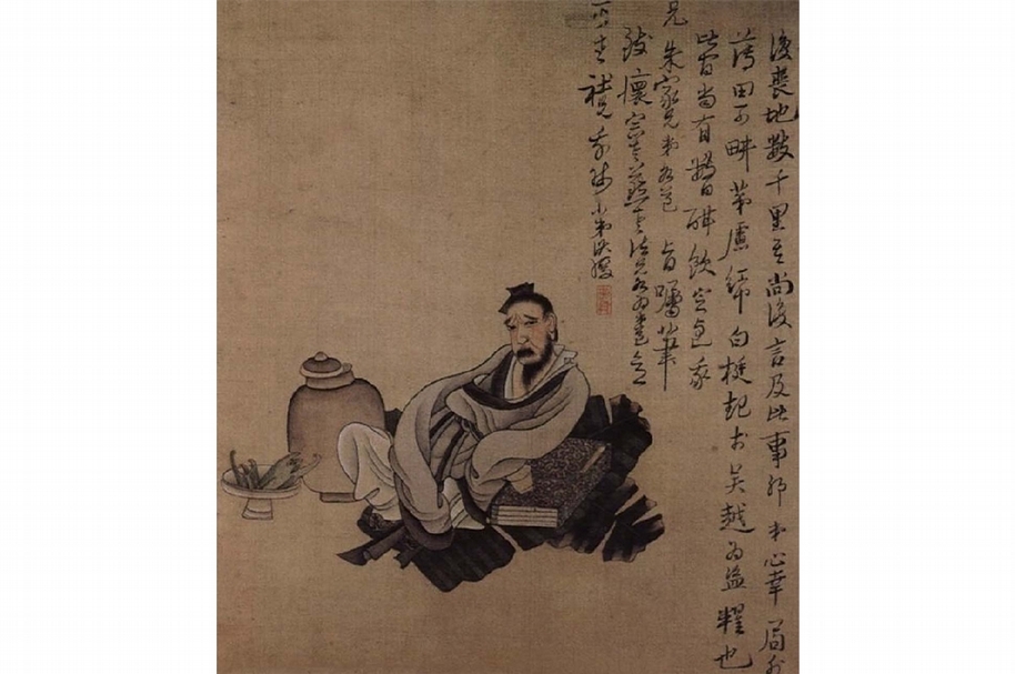 晚明的文人暨大收藏家張岱畫像。（©Wikipedia）