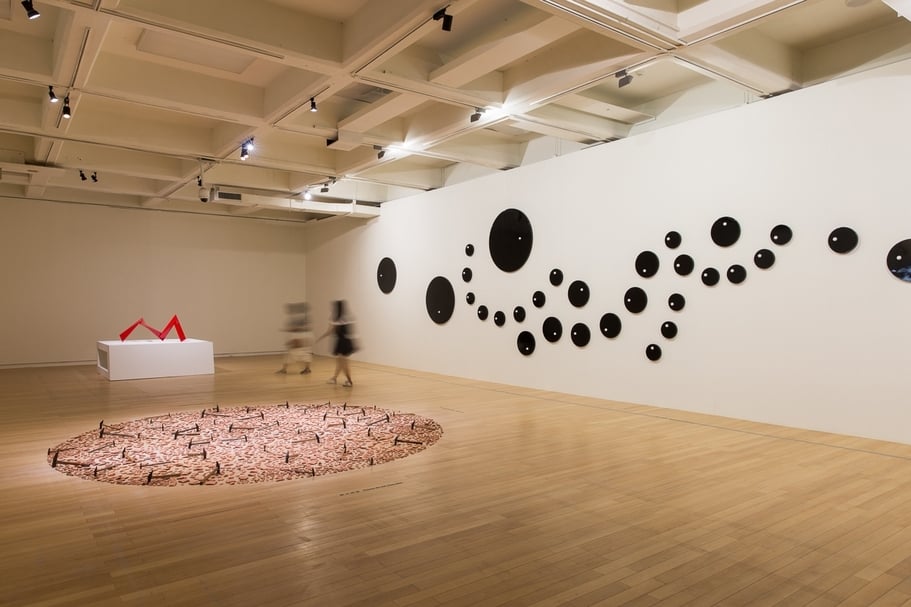 「空間行板」展覽現場。（臺北市立美術館提供）
