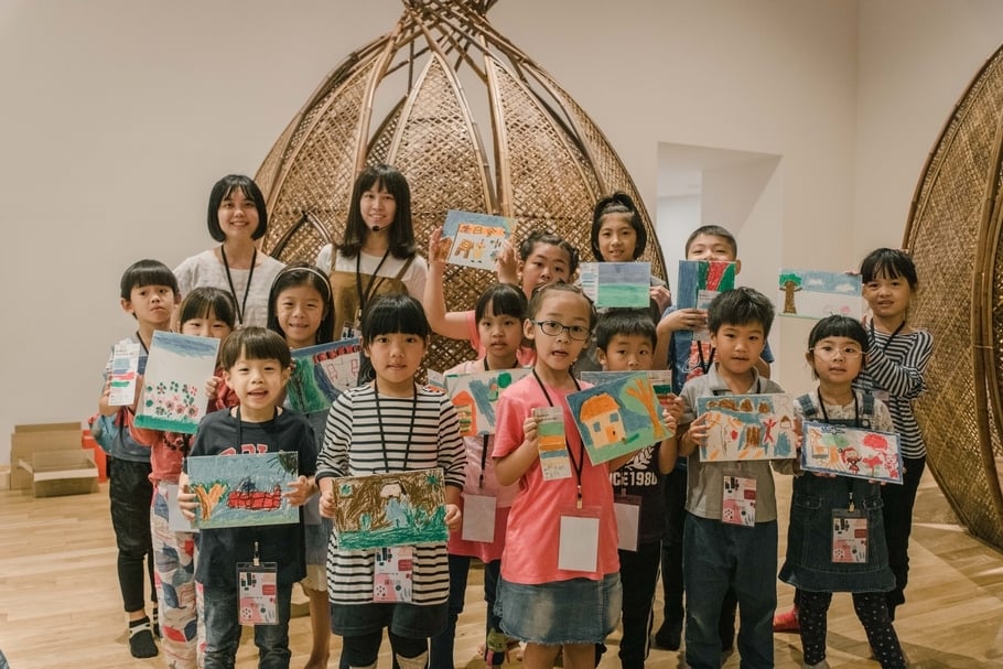 小朋友們都非常開心（圖片來源：臺南市美術館；攝影：林睿洋）