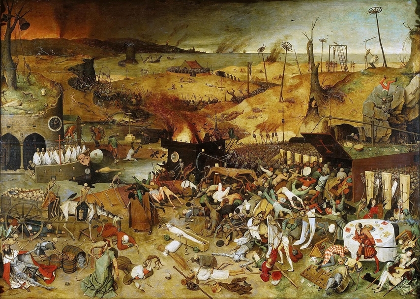 老布呂赫爾(Pieter Brueghel the Elder),《死亡的勝利》。(© Museo Nacional del Prado)
