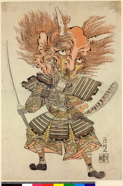 《酒吞童子》，約1765／圖片來源：大英博物館官網