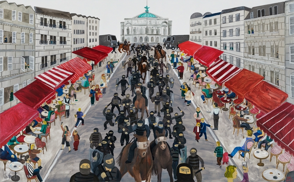 黃海欣的作品《巴黎假期》（Vacation in Paris）， 2020。（藝術家提供）