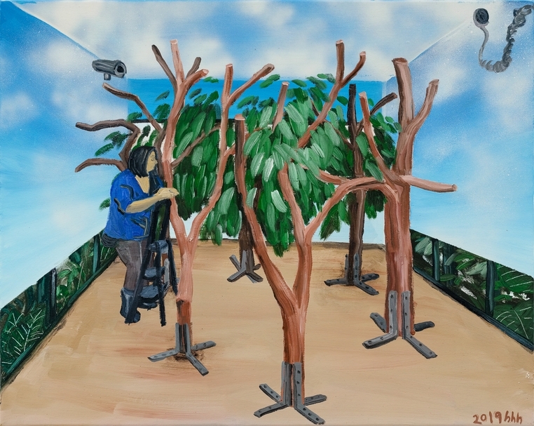 黃海欣的「動物園」系列作品，《無尾熊》（Koala House）。（藝術家提供）