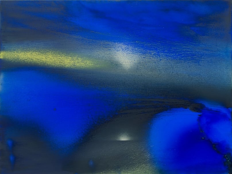 江賢二《比西里岸之夢15-55》，油彩、畫布，150×200cm，2015，私人收藏。（© 臺北市立美術館提供）
