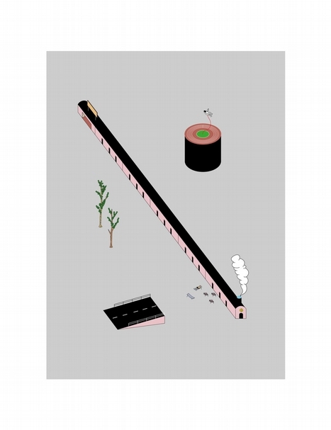 黃照達《高鐵樂園》(High Speed Train Garden),藝術微噴印畫紙本,65.5x50.5cm,2019。(奕思畫廊提供)