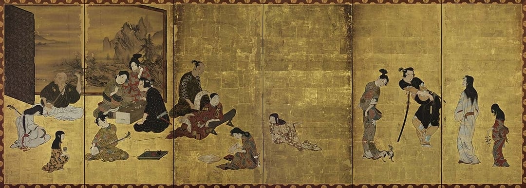 圖3 〈彥根〉屏風，彥根城博物館藏。（大和文華館提供）