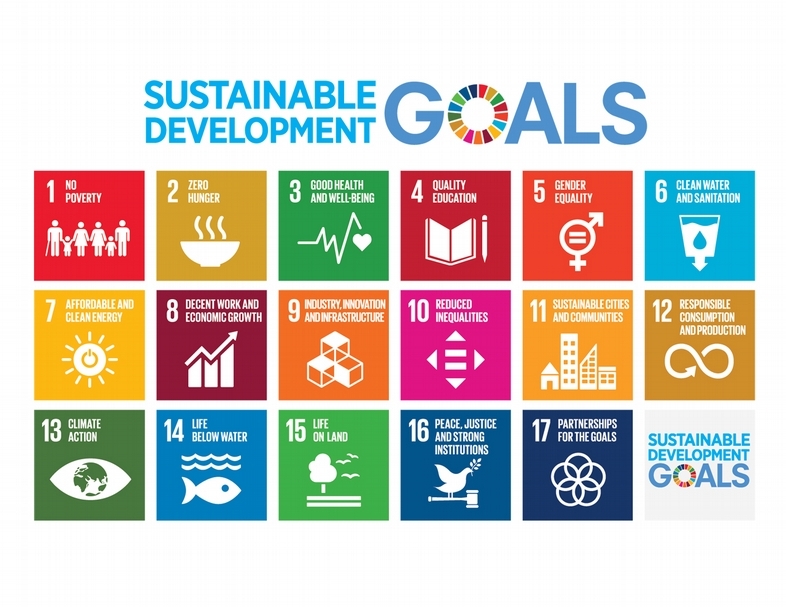 聯合國於2015年時，提出「永續發展目標」（Sustainable Development Goals，簡稱SDGs），共17項核心目標。（圖片來源：https://sustainabledevelopment.un.org/）