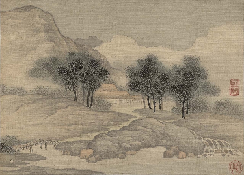 明代謝蓀《寫心冊》，其中一開。（何創時書法藝術基金會提供）