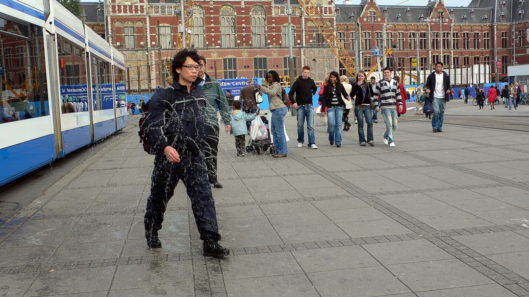 崔廣宇，《隱形城市：海平面測量》，2006。（藝術家與嘉義國際藝術紀錄影展提供）
