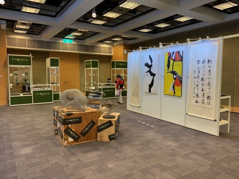 台北富博斯2020春拍預展現場。(台北富博斯提供)