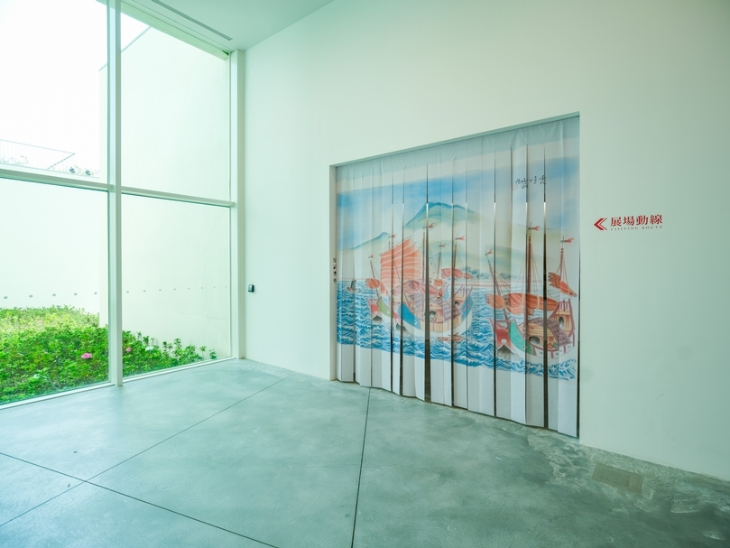展覽室外廊道空間《心內的所在—郭雪湖望鄉特展》（圖片來源：台南市立美術館）