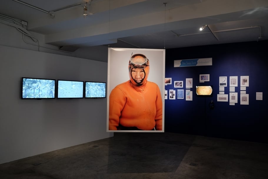 立方計劃空間，「自然之外的海洋」巡迴展展場照（2018）。（立方計劃空間提供）