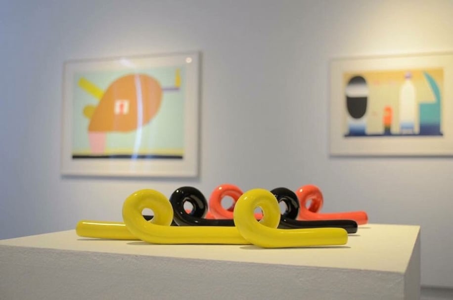 也趣台北日本具體派展覽（2017）展覽現場。（也趣藝廊提供）