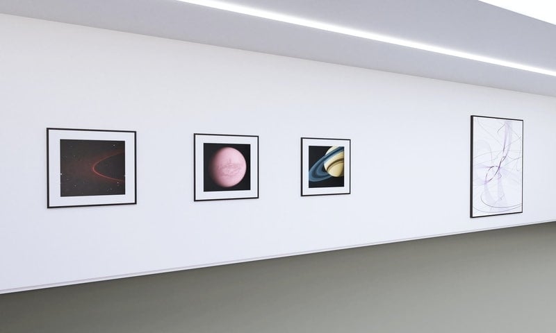 托馬斯．魯夫「太空怪談」展覽一隅。（©Mai 36 Gallerie）