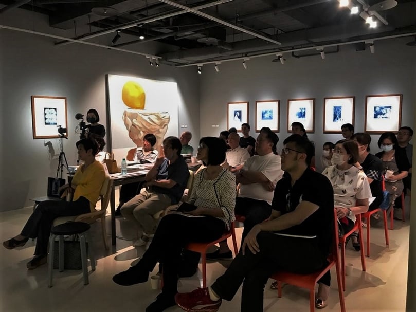 「杜塞道夫學派與托瑪斯．魯夫」講座現場。（©Mai 36 Gallerie）
