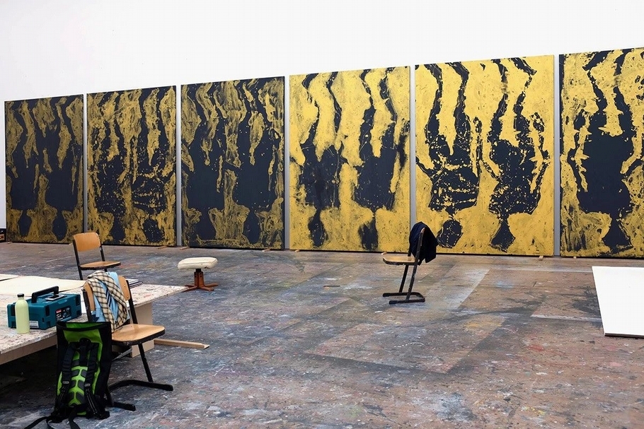藝術家巴塞利茲位於德國阿默湖的個人工作室（2019）。（© Georg Baselitz；高古軒畫廊提供；攝影／Ealan Wingate）
