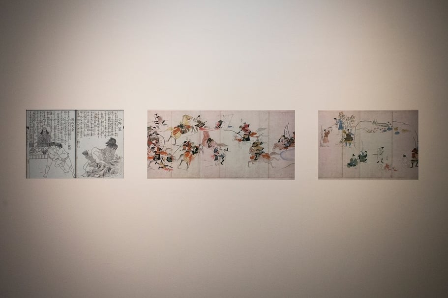 「表現不自由」展中的歷史資料。（臺北當代藝術館提供）