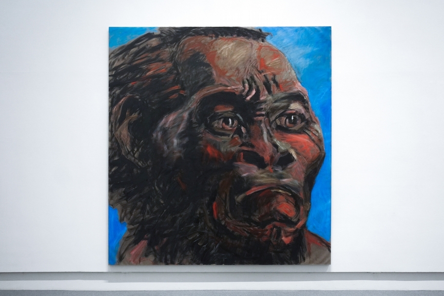 趙剛《猿王》，畫布油彩，280x260 cm，2020。（亞紀畫廊提供）