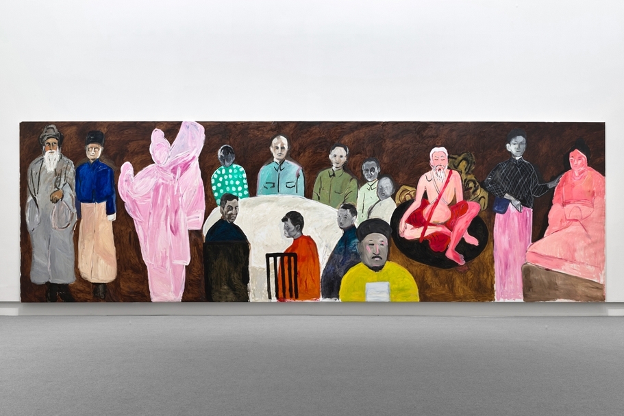 趙剛《中國派對》，畫布油彩，320x976 cm，2020。（亞紀畫廊提供）