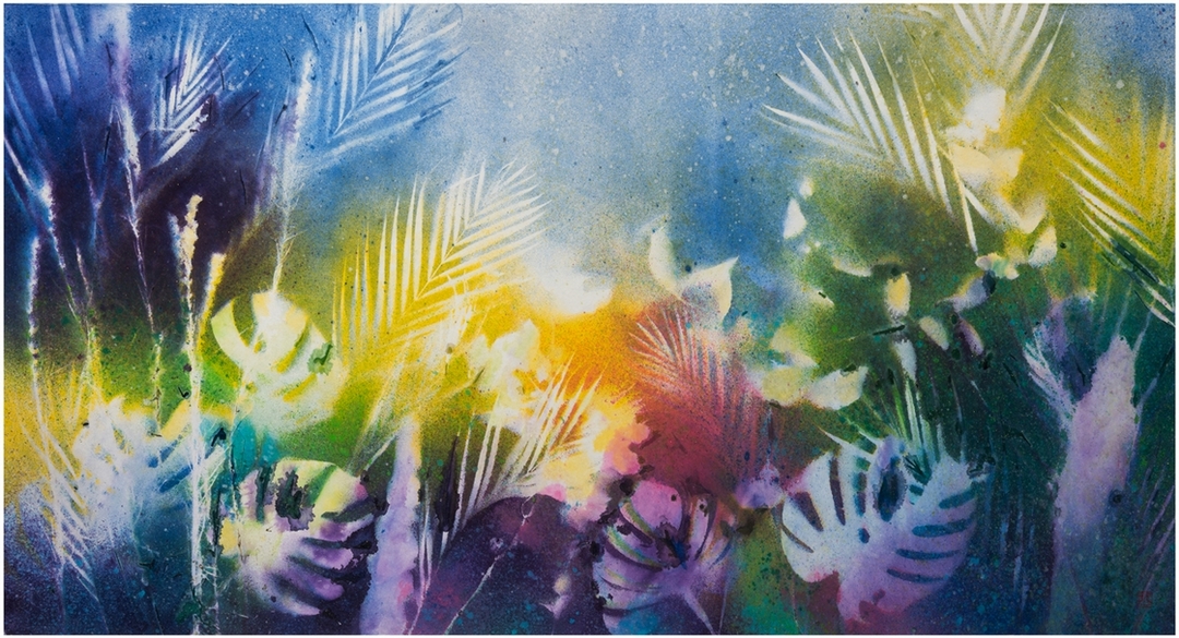 陳正隆《光之交響曲》,墨、楮皮紙,96x178cm,2020。(藝時代畫廊提供)