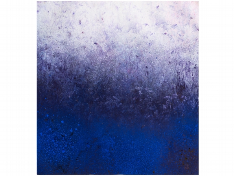陳正隆《紫韻》,墨、壓克力彩,88.5x94cm,2020。(藝時代畫廊提供)