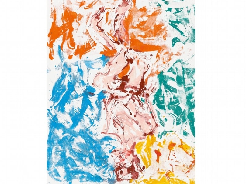 巴塞利茲《溜冰場》（© Georg Baselitz, Photos: Jochen Littkemann. Courtesy Gagosian）