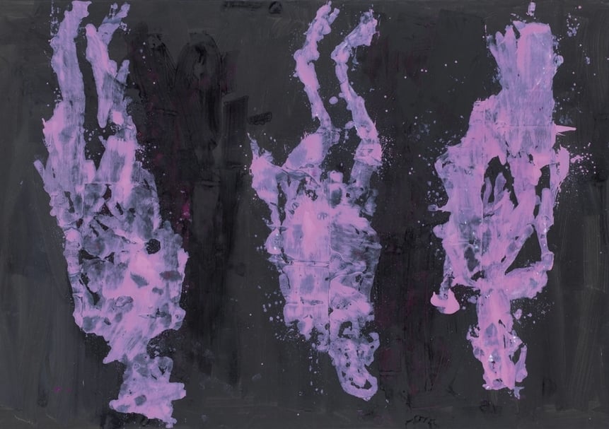 巴塞利茲《仕女遠離海岸》。（© Georg Baselitz,Photo: Jochen Littkemann, Courtesy Gagosian）