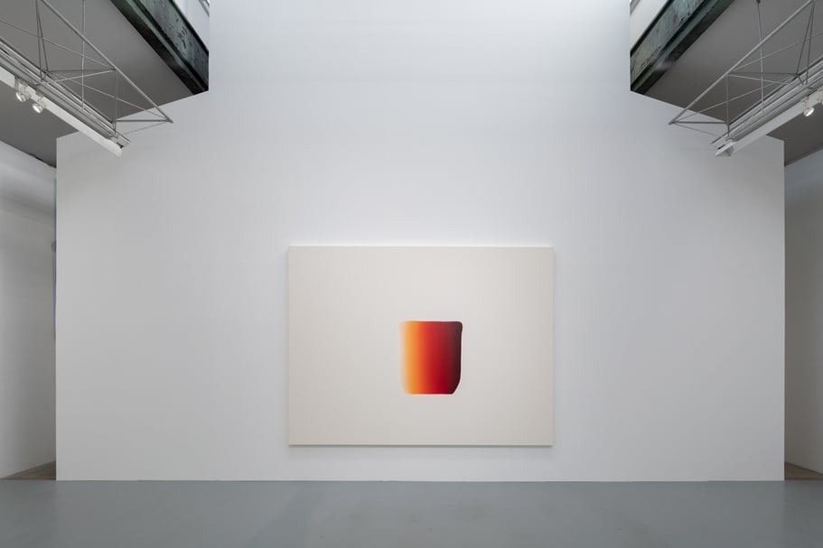 今年在澡堂畫廊的李禹煥（Lee Ufan）個展展場。（Photo by Nobutada Omote. Courtesy the artist and SCAI THE BATHHOUSE）