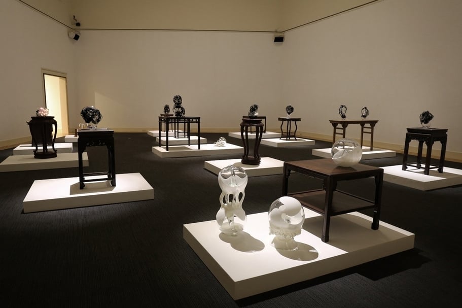 展廳的第四展區「力量」一景。（香港大學美術博物館提供，攝影／康婉瑩）