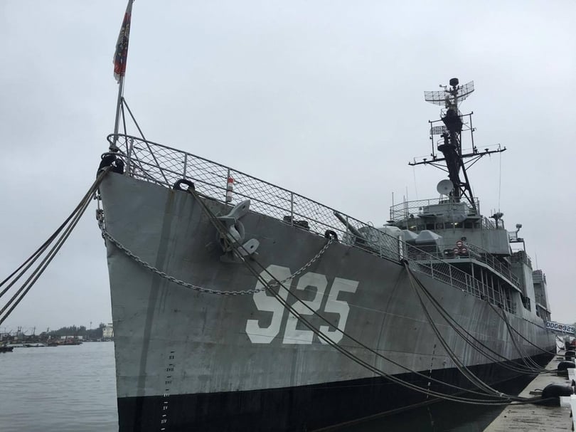 停泊於安平的德陽艦,是台灣目前唯一的軍艦博物館。(許耿睿提供)