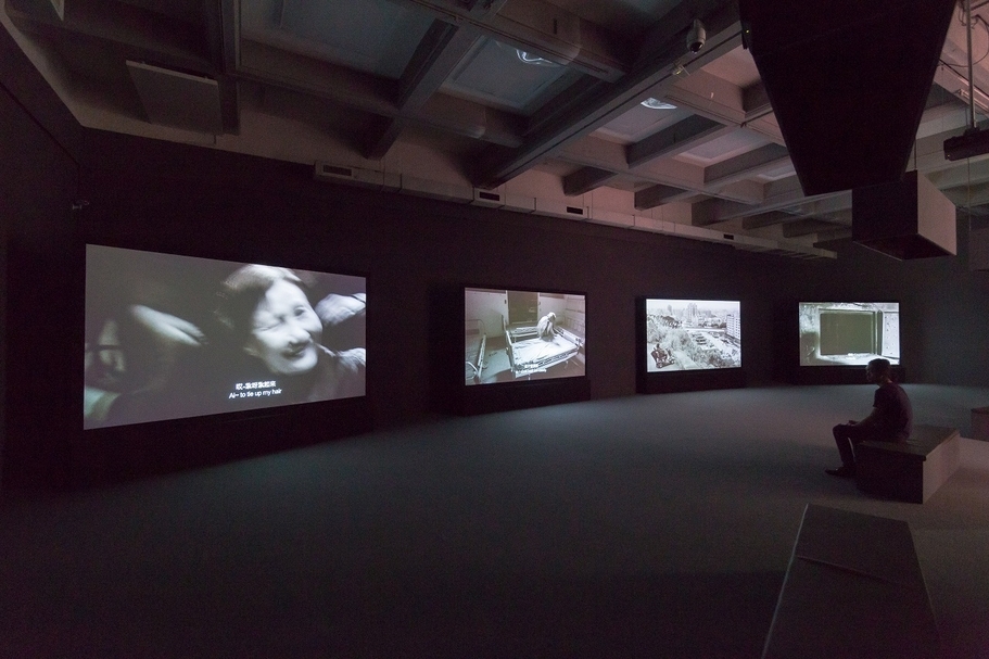 陳界仁《殘響世界》於2016年臺北雙年展展覽現場。©臺北市立美術館