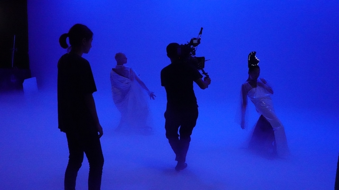 蘇匯宇為2019年紐約Performa雙年展無牆台灣館創作的《白水》之拍攝現場。(空總臺灣當代文化實驗場C-Lab提供)