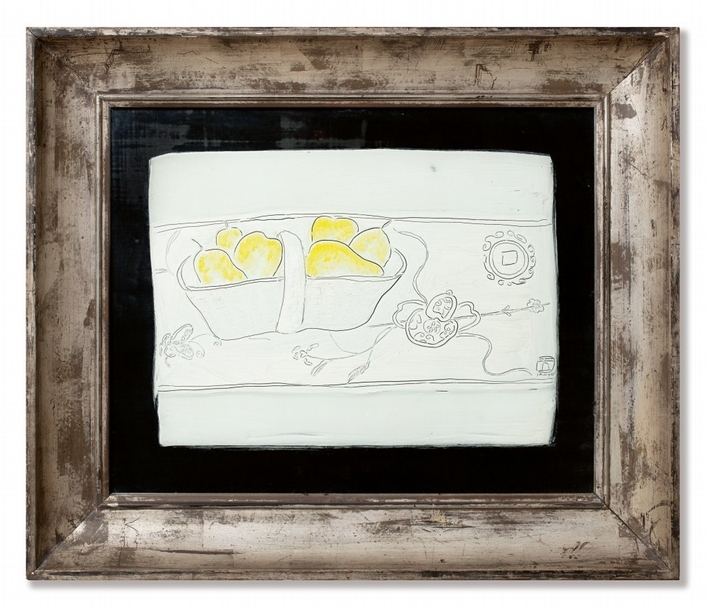 常玉，《一籃梨子》，1930年代，估價價：500萬-800萬港幣。（© Sotheby’s）