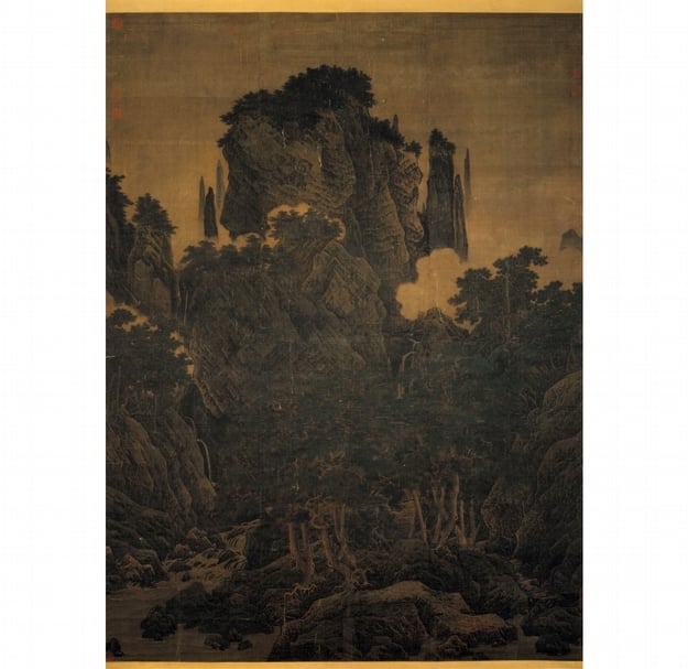 李唐《萬壑松風圖》。（國立故宮博物院提供）