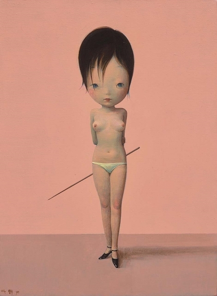 劉野│女孩！ 壓克力、畫布 60 x 44.7cm 2004 富藝斯提供